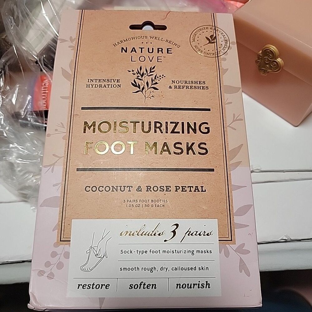 Nature Love Brightening& Moisturizing Foot Mask 3 pairs